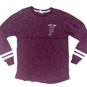 PINK Victoria’s Secret Maroon Long Sleeve Shirt